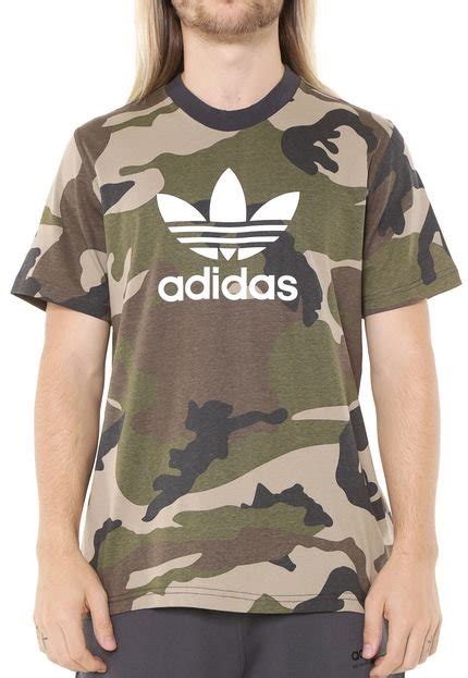 camiseta adidas originals camo verde